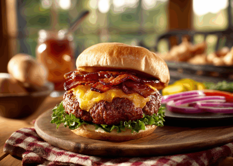 Easy Bacon Cheddar Cheeseburger