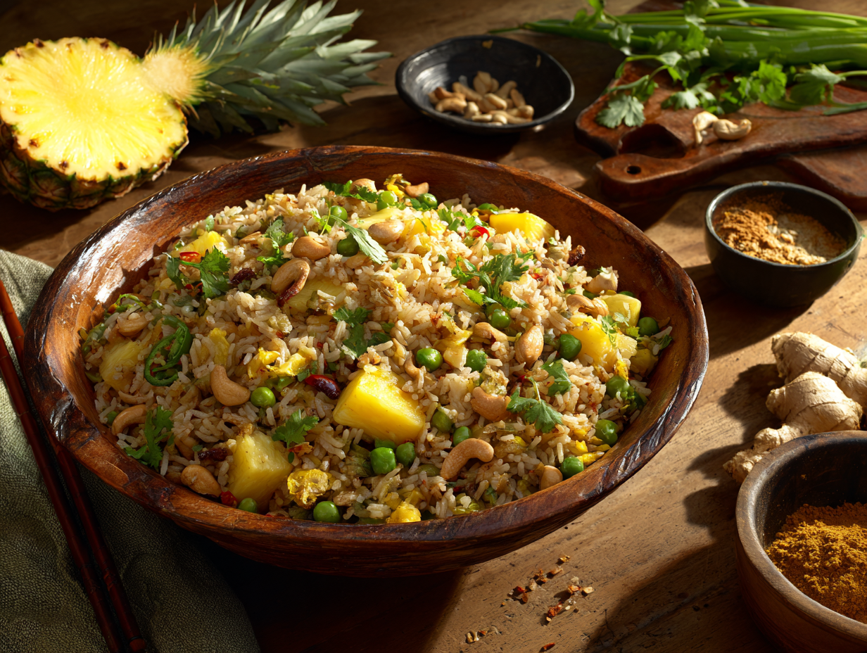 Sweet Thai-Style Pineapple Fried Rice