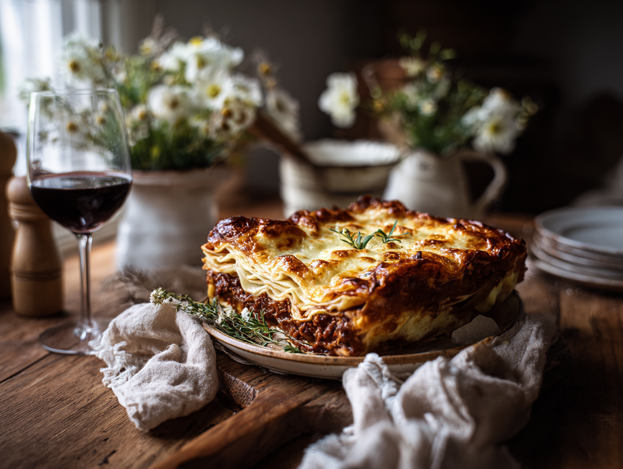 Appetizing Australia Beef Cheek Lasagne