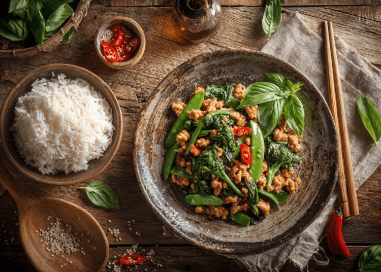 20-Minute Thai Chilli Basil Chicken Stir Fry