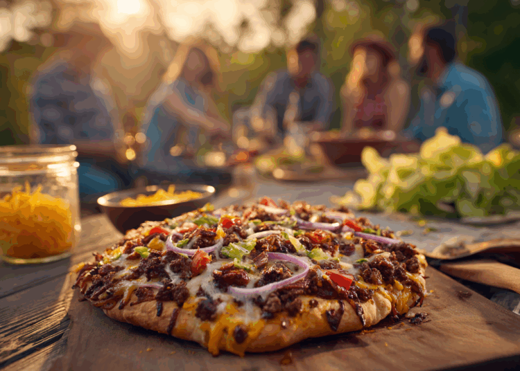 The Best Hamburger Pizza