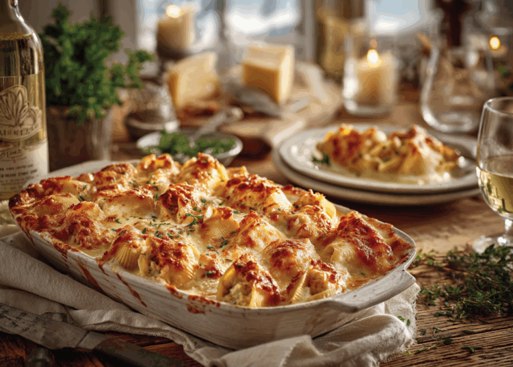 Succulent Chicken And Cheese Stuffed Shells Recipe