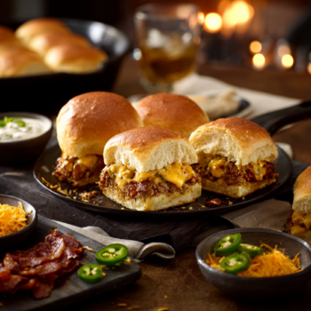 Mind-Blowing Cheese Stuffed Sliders 2 Mind-Blowing Cheese Stuffed Sliders