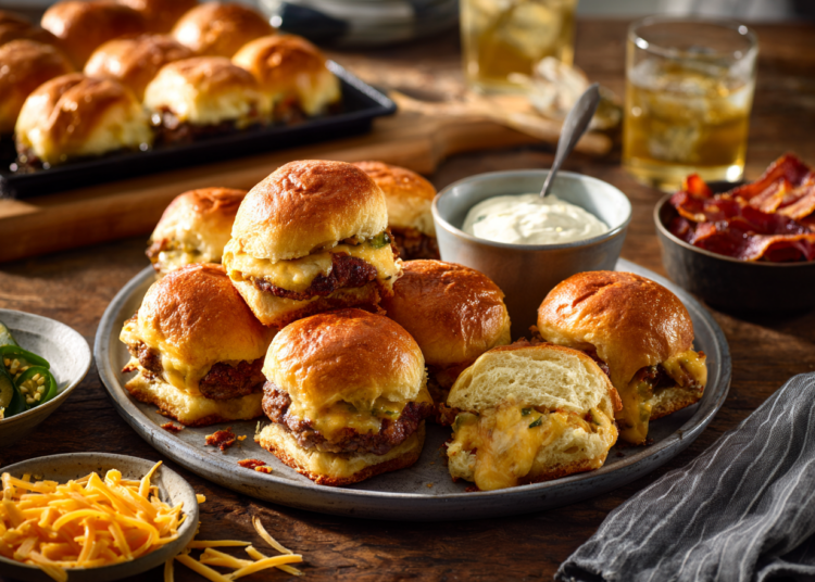 Mind-Blowing Cheese Stuffed Sliders 1 Mind-Blowing Cheese Stuffed Sliders