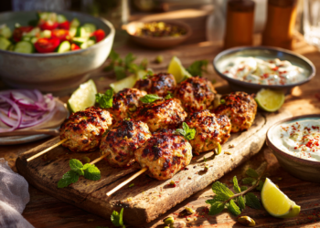 Gently Spiced Chicken Kofte Kebabs