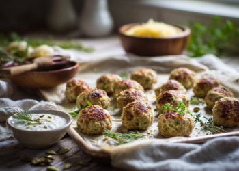 Juicy Fennel Chicken Meatballs