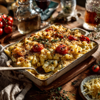Lumpy Mac And Blue Cheese With Tomatoes