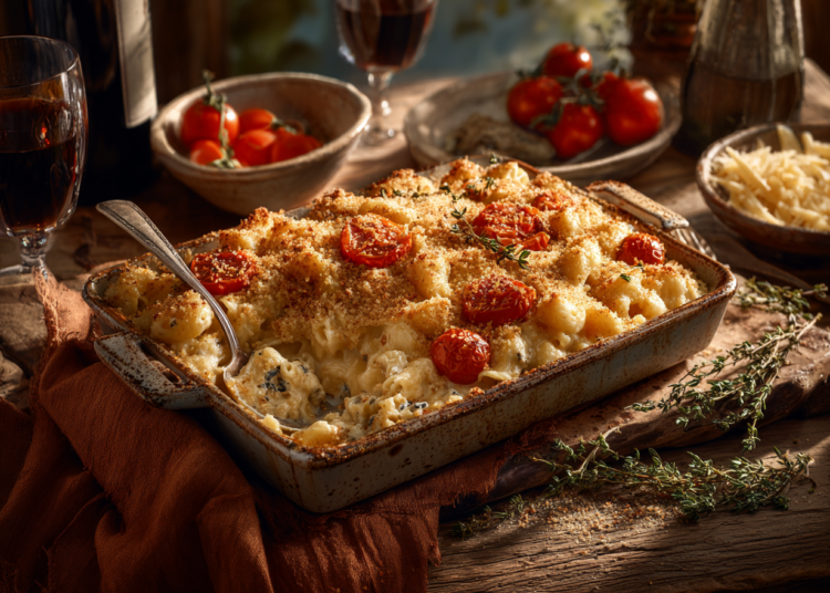 Lumpy Mac And Blue Cheese With Tomatoes
