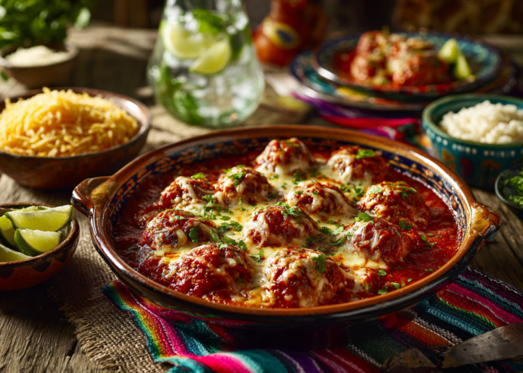 Festive Chicken Meatballs In Tomato Sauce