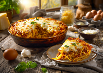 Appetizing Baked Spaghetti Pie