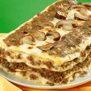 Easy Bacon And Mushroom Lasagne