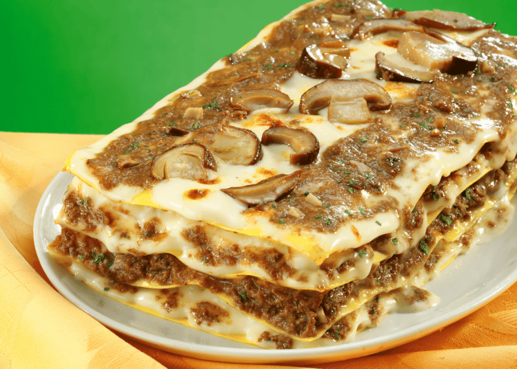 Easy Bacon And Mushroom Lasagne