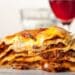 The Best Lasagna Recipe In The World! 19 The Best Lasagna Recipe In The World Served With Wine And Salad