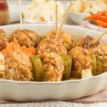 Heavenly Skewered Meatballs 2 Heavenly Skewered Meatballs