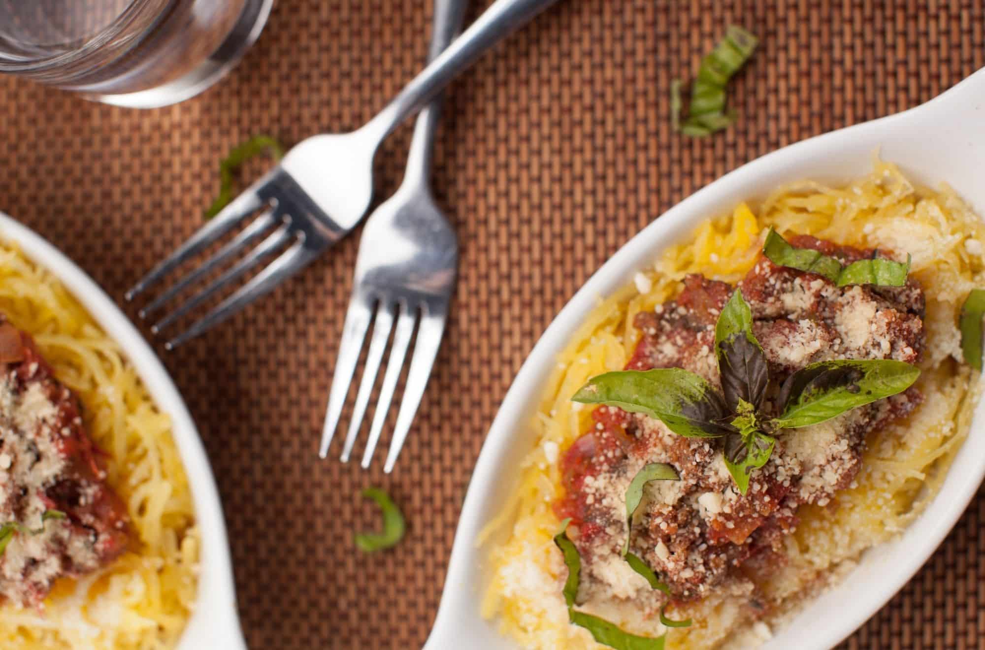 Healthy Spaghetti Squash With Meat Sauce