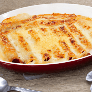 Cheesy Mince And Pancakes