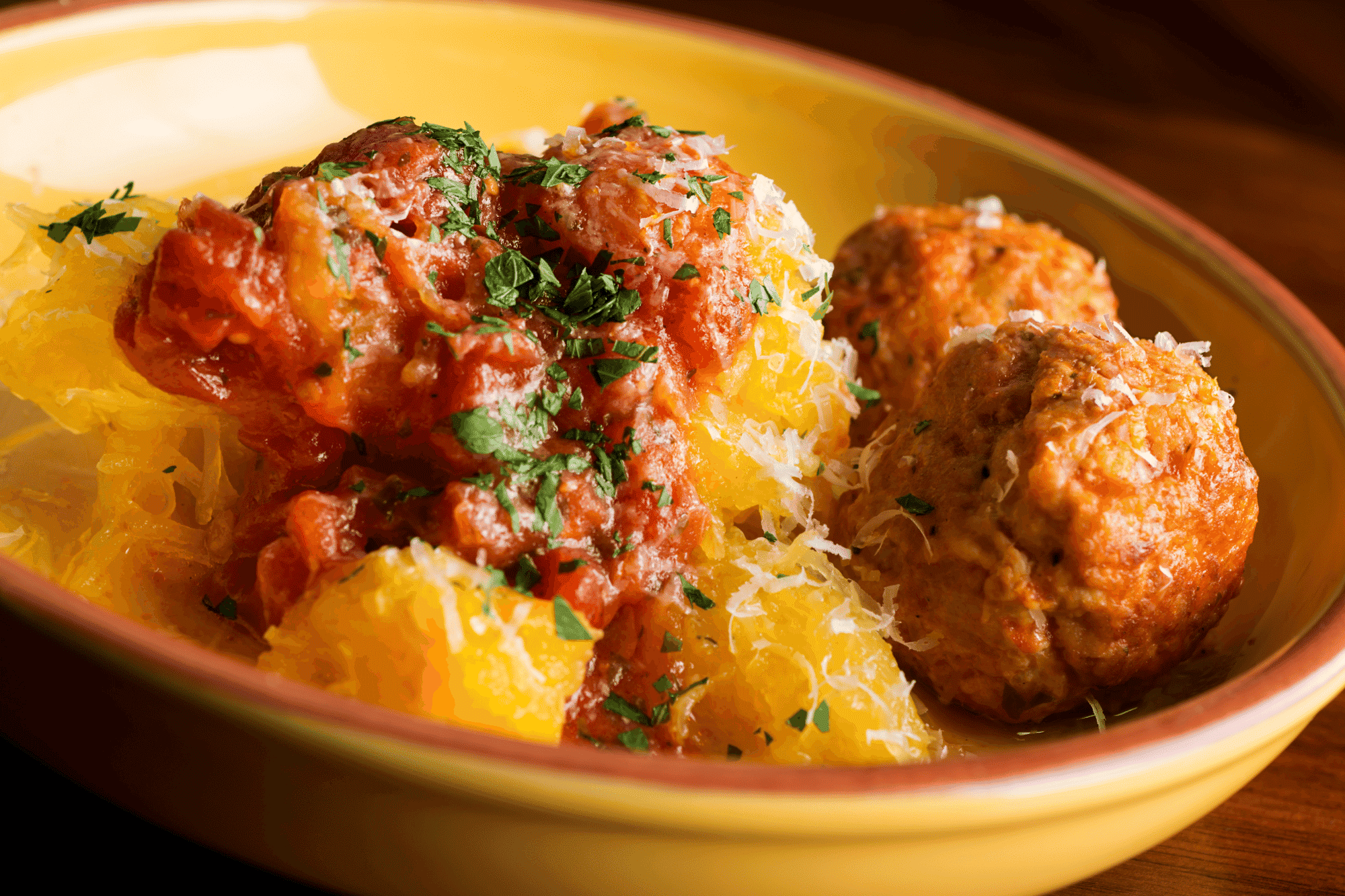 Delightful Spaghetti Squash And Meatballs