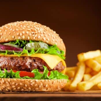 The Perfect Flavorful Spicy Pork Burgers 2 The Perfect Flavorful Spicy Pork Burgers Served With Fries
