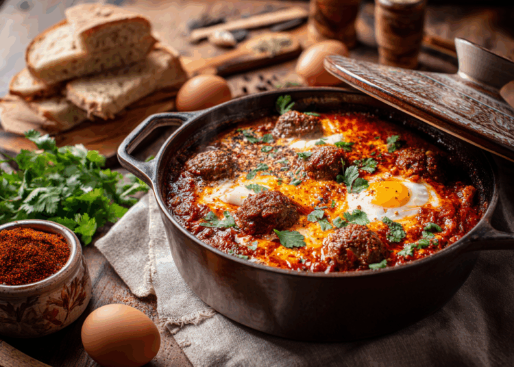 Aromatic Kefta And Egg Tagine