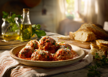 Healthy Italian Giant Meatballs