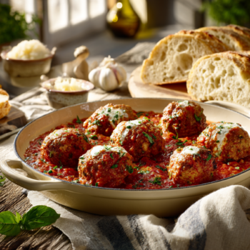 Cheesy Jumbo Italian Meatballs 2 Cheesy Jumbo Italian Meatballs