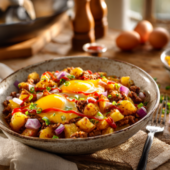 Delicious Cheeseburger Hash