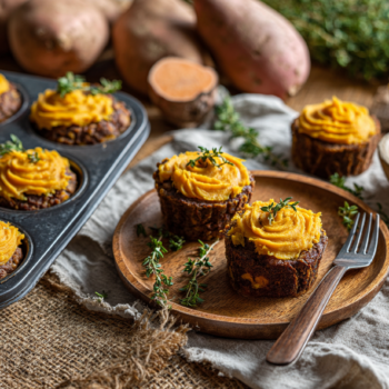 The Best Mini Meatloaf With Sweet Potato Topping