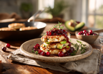 Gourmet Chicken Patties With Cranberry Compote