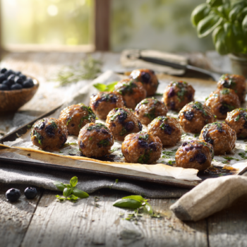 Quick And Easy Blueberry And Basil Meatballs 2 Quick And Easy Blueberry And Basil Meatballs