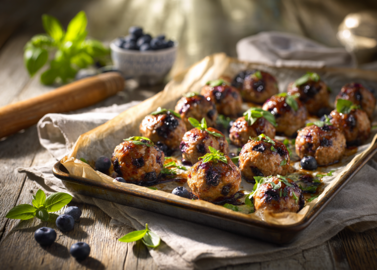 Quick And Easy Blueberry And Basil Meatballs 1 Quick And Easy Blueberry And Basil Meatballs