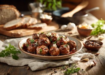 Glazed Meatballs With Cocoa