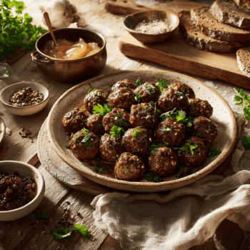 Glazed Meatballs With Cocoa