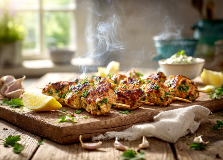 Flavourful Cilantro And Chilli Turkey Kabobs