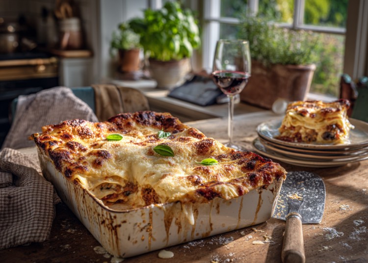 Easy Bacon And Mushroom Lasagne