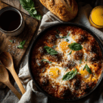 Herbed Tomato Meatballs And Baked Eggs Recipe