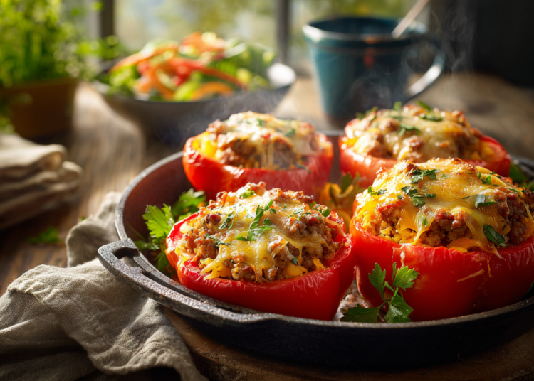 Amazing Turkey And Cornbread Stuffed Peppers
