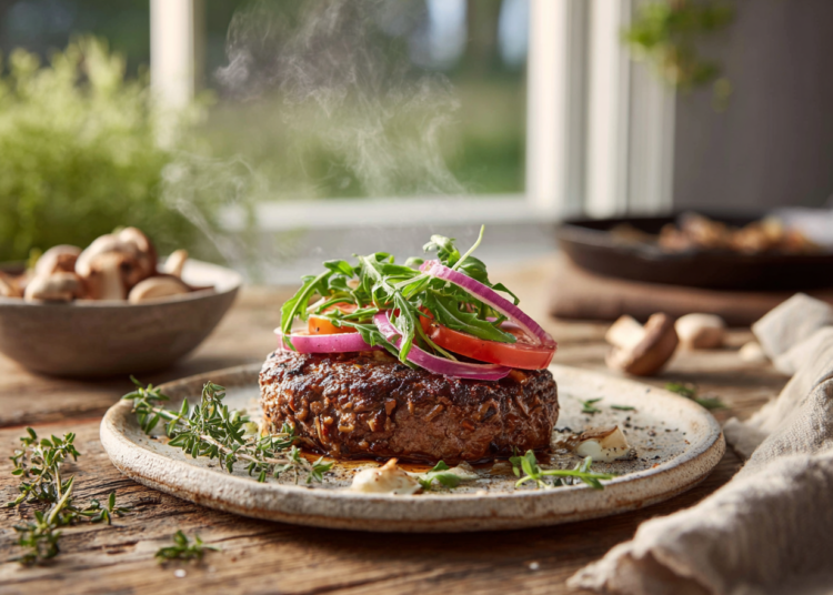 Smoky Porcini Beef Burgers