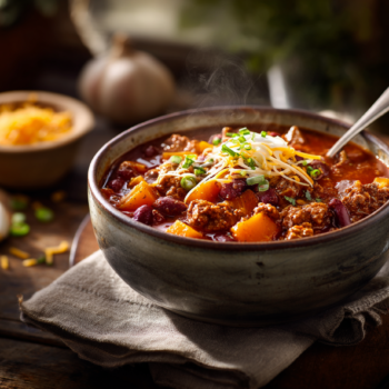 Savoury Turkey Sausage And Butternut Squash Chili Recipe2