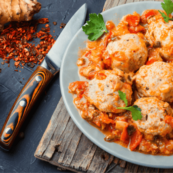 Decadent Baked Meatballs In Red Pepper Sauce Recipe 2 Decadent Baked Meatballs In Red Pepper Sauce Recipe