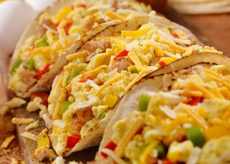 Light And Easy Turkey Tacos With Cauliflower “Rice”, Salsa And Cheese