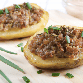Savoury Meat And Potato Boats 2 Savoury Meat And Potato Boats