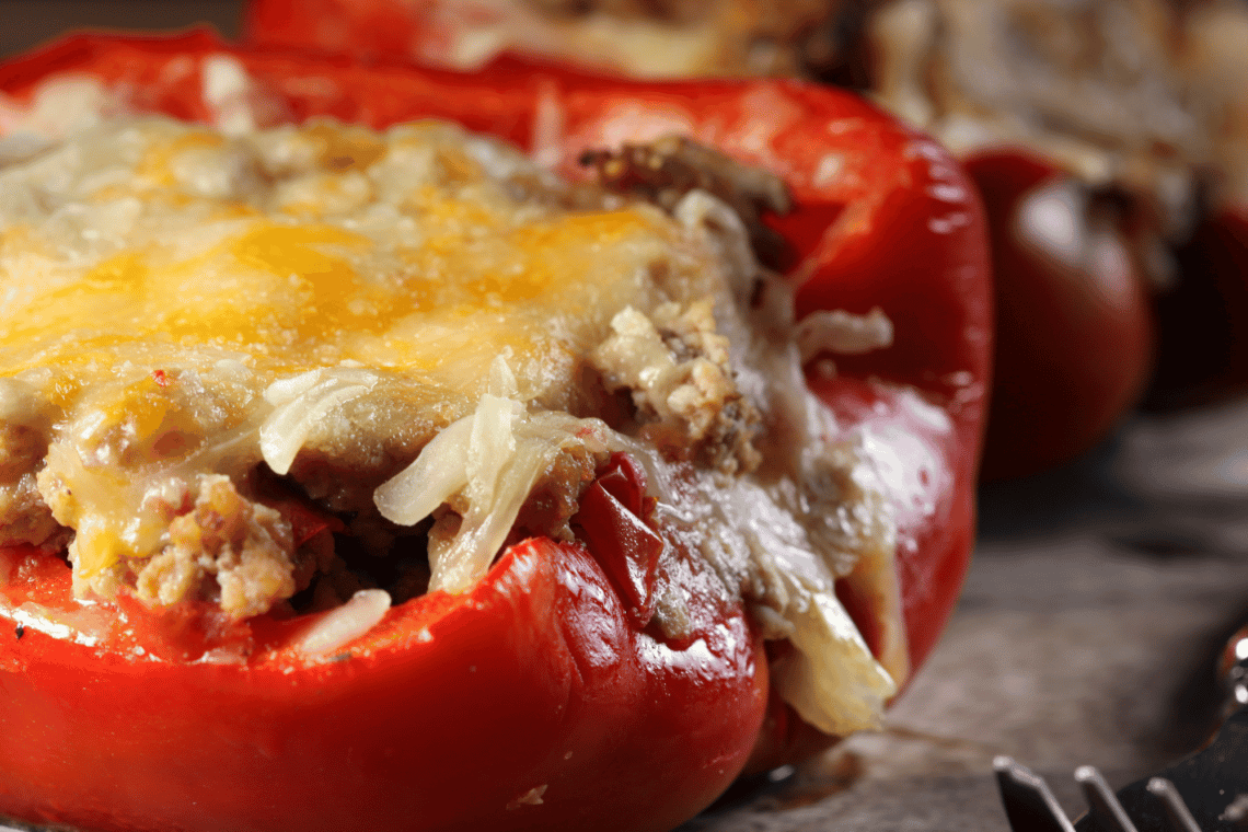 Scrumptious Pork And Bacon Sausage Stuffed Peppers