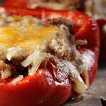 Scrumptious Pork And Bacon Sausage Stuffed Peppers