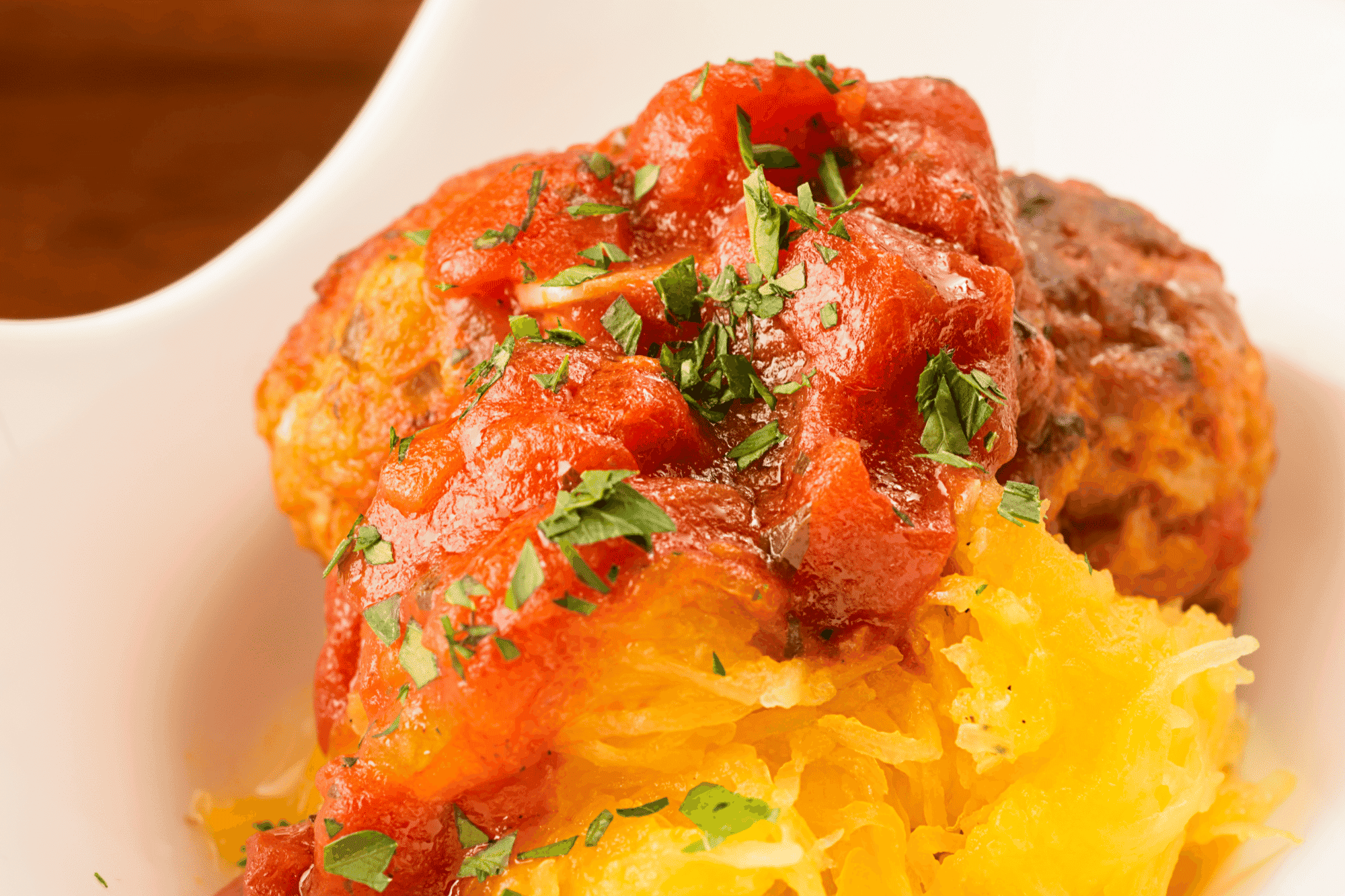 Flavourful Spaghetti Squash And Ranch Venison Meatball&Nbsp;Marinara