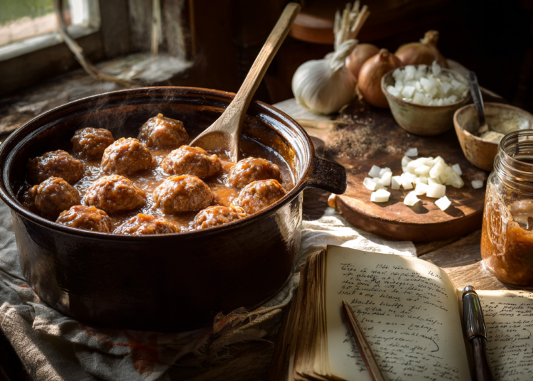 Super Easy Slow-Cooked Crockpot Meatballs
