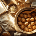 Super Easy Slow-Cooked Crockpot Meatballs