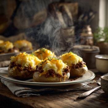 Cheesy Beef Stuffed Twice-Baked Potatoes