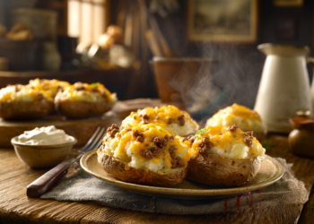 Cheesy Beef Stuffed Twice-Baked Potatoes