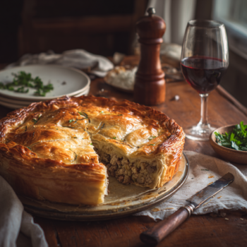 Puffy Meat Pie (Kreatopita) Recipe