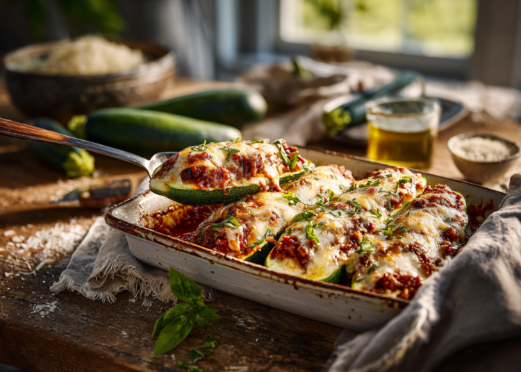 The Best Zucchini Boats Lasagna Style Recipe
